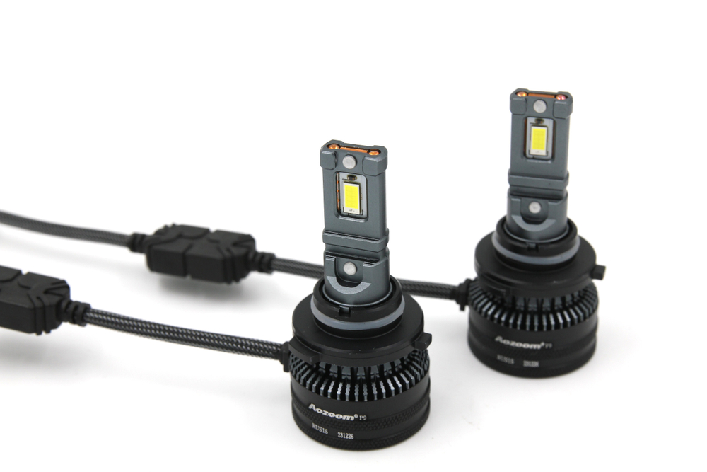 Cветодиодные лампы HB3/HB4 (9005/9006) Aozoom P9 с вентилятором 12V, 52W, 5500K, чип Korea WT52 (комплект, 2шт)