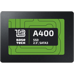 SSD BaseTech A400 256Гб, 2.5", SATA3, Bulk, TLC, Чтение:570мб/с, Запись:540мб/с (SSDBTA400256GN)