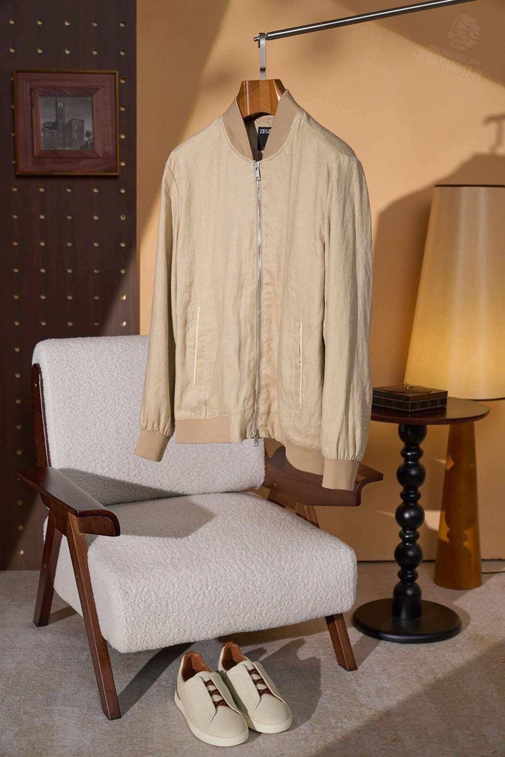 Льняная ветровка Zegna