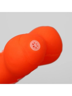 Игрушка резиновая Кость с ручкой из каната