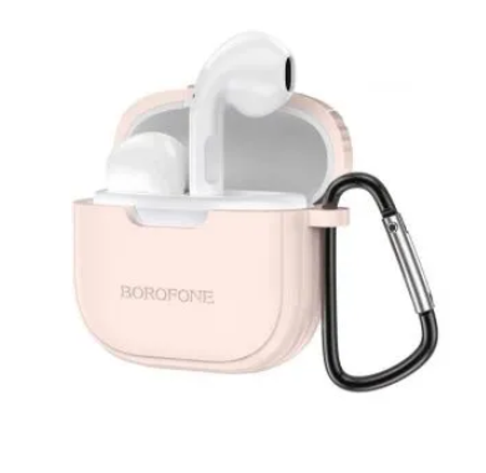 Bluetooth - гарнитура Borofone BW29, TWS вкладыши, BT5.1, 30/200mAh Pink Sugar