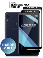 Набор стекол ROSCO для ASUS ZenFone Max Pro M1 (ZB601KL);ASUS ZenFone Max Pro M1 (ZB602KL) оптом (арт. AS-ZFMPM1-SP-GLASS-BLACK-SET2)