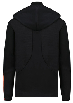 Мужская теннисная толстовка Le Coq Sportif Training SP Full Zip Hoody N°2 M - black/orange perf