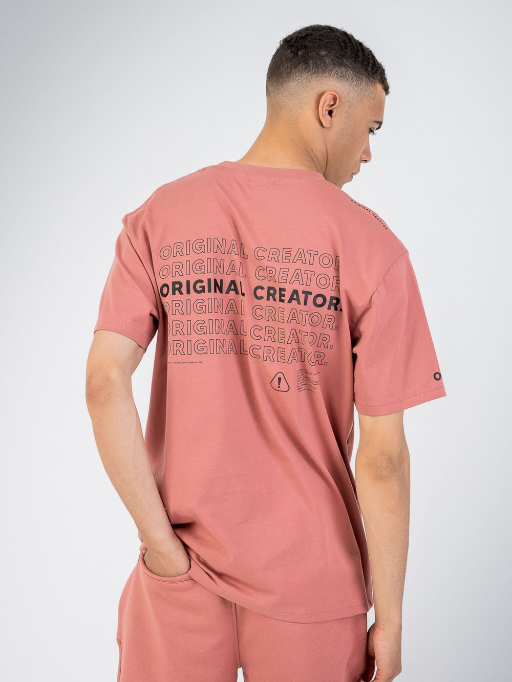Футболка мужская ORIGINAL CREATOR LOADING GLITCH T-SHIRT, Розовый