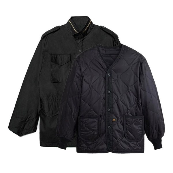 Куртка Alpha Industries M-65 и лайнер ALS/92 Black (Черный)