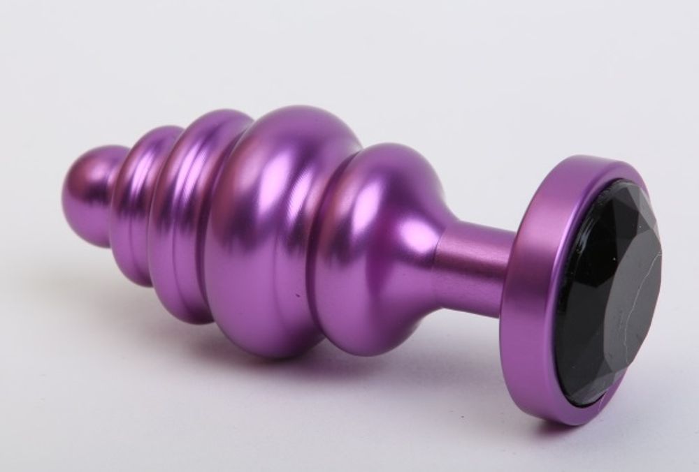 Пробка металл 7,3х2,9см фигурная фиолетовая черный страз 47429-8MM Пробка металл 7,3х2,9см фигурная фиолетовая черный страз 47429-8MM