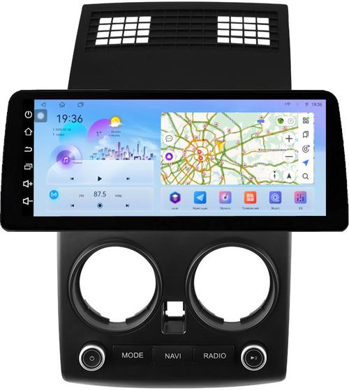 Магнитола для Nissan Qashqai J10 2006-2013, Dualis (рамка LUX) - FarCar монитор 12.3" 2K QLED на Android 14, Быстрая, CarPlay, 4G SIM-слот