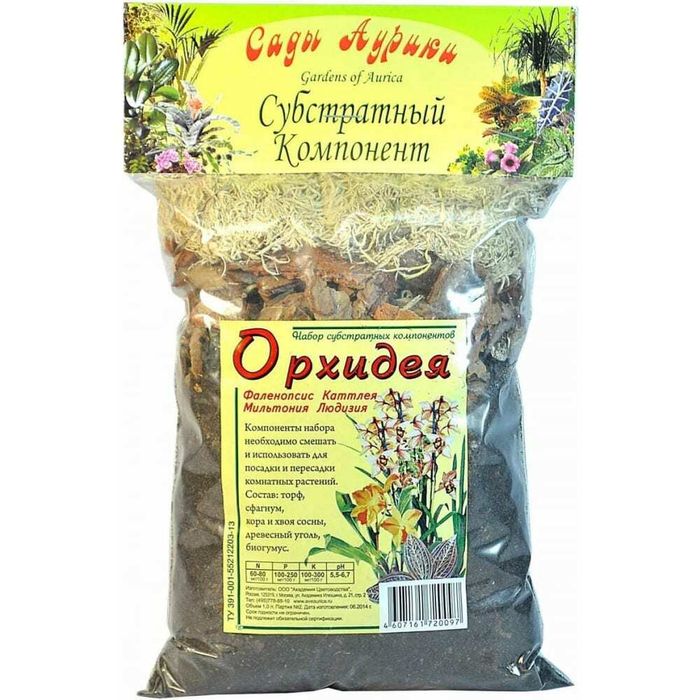 Субстрат "Сады Аурики "Орхидея" 1 л