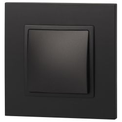Выключатель ЭРА Elegance 14-1101-05 10АХ-250В IP20 антрацит | Эра Elegance