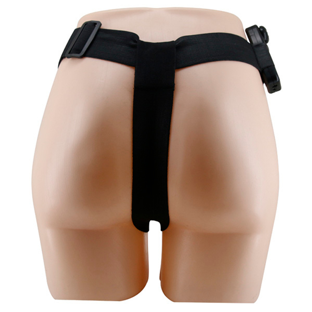 Женский вибрострапон 26см на поясе с вагинальной пробкой 10,5см Baile Ultra Passionate Harness BW-022066Z