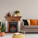 Каминокомплект Real Flame Neapolis NT с очагом Majestic Lux Black (без пульта)