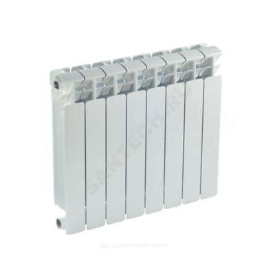 Радиатор биметаллический Base 500 8 секций Qну=1576 Вт RAL 9016 (белый) RIFAR B 500-8