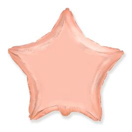 Фольгированный шар Звезда Rose Gold 18"/45см