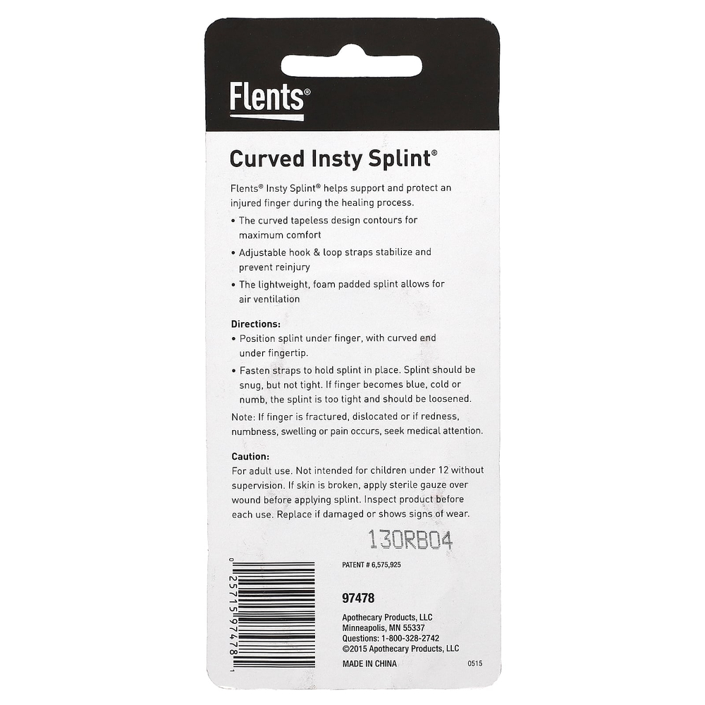 Flents, Insty Splint, изогнутая, M, 1 шт.