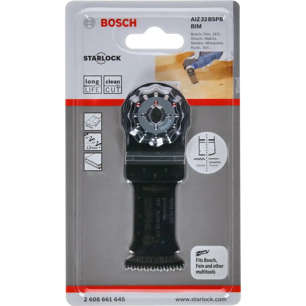 Погружное пильное полотно BIM AIZ 32 BSPB Hard Wood BOSCH 2608661645