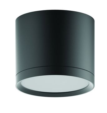 Накладной светильник LED Gauss с рассеивателем 10W чёрный 4100K HD017