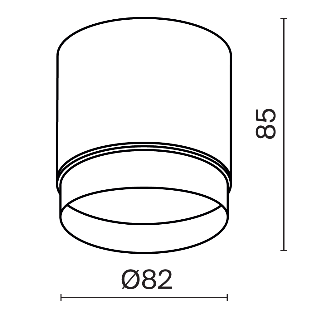 Потолочный светильник Technical C088CL-GX53-B