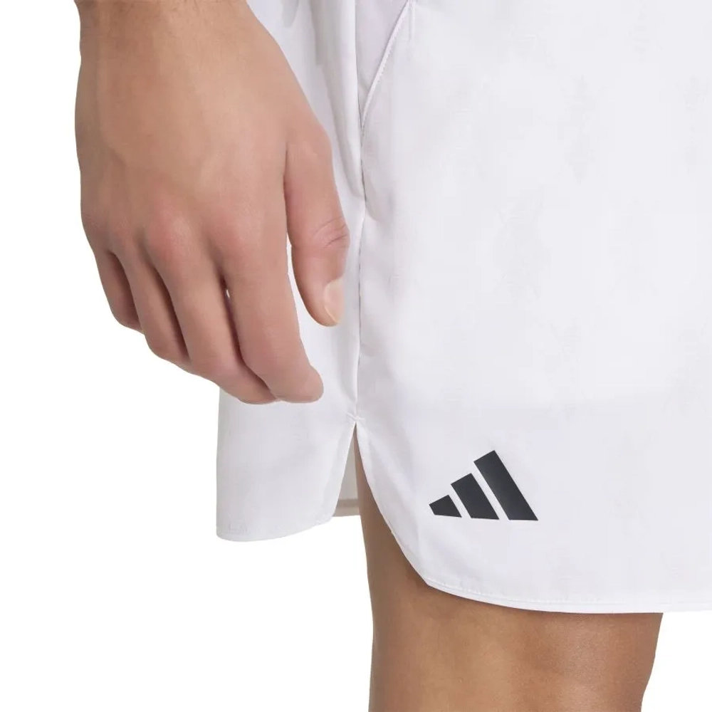 Мужские теннисные шорты Adidas Club Tennis Climacool Graphic 9in - white/dash grey