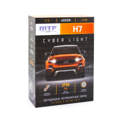 Светодиодные лампы для Kia Ceed ll 2012-18 MTF Light H7 Cyber Light 3750 lm, 6000K (к-т 2 шт. с переходниками)