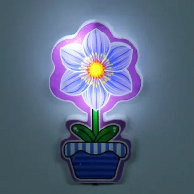 Ночник-светильник «Sweet dream - Сияющий цветочек» 2W 220V, Сиреневый
