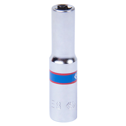 KING TONY (227508M) Головка торцевая глубокая TORX Е-стандарт 1/4", E8