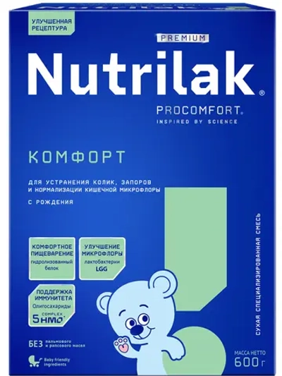 Cмесь сухая Nutrilak Premium Комфорт специализированная 600г с 0месяцев