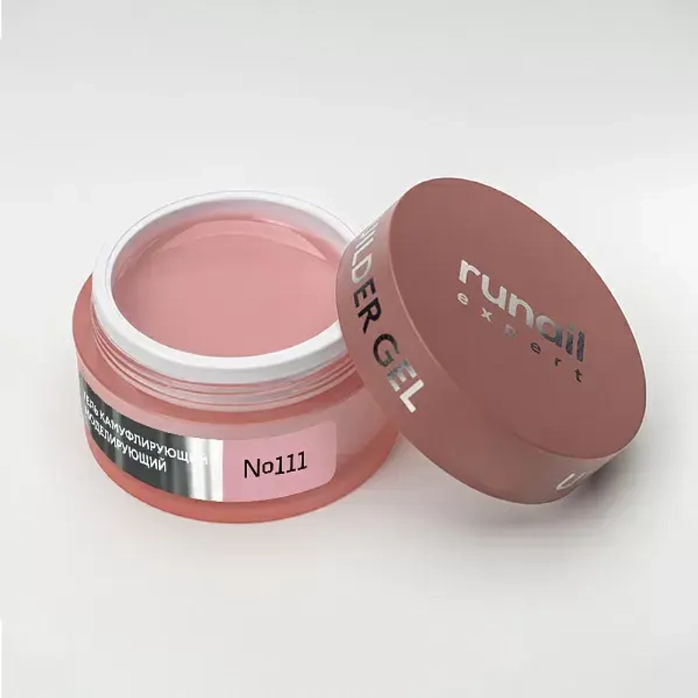 Runail Expert Гель моделирующий UV BUILDER GEL №111 розово-бежевый, 50г банка