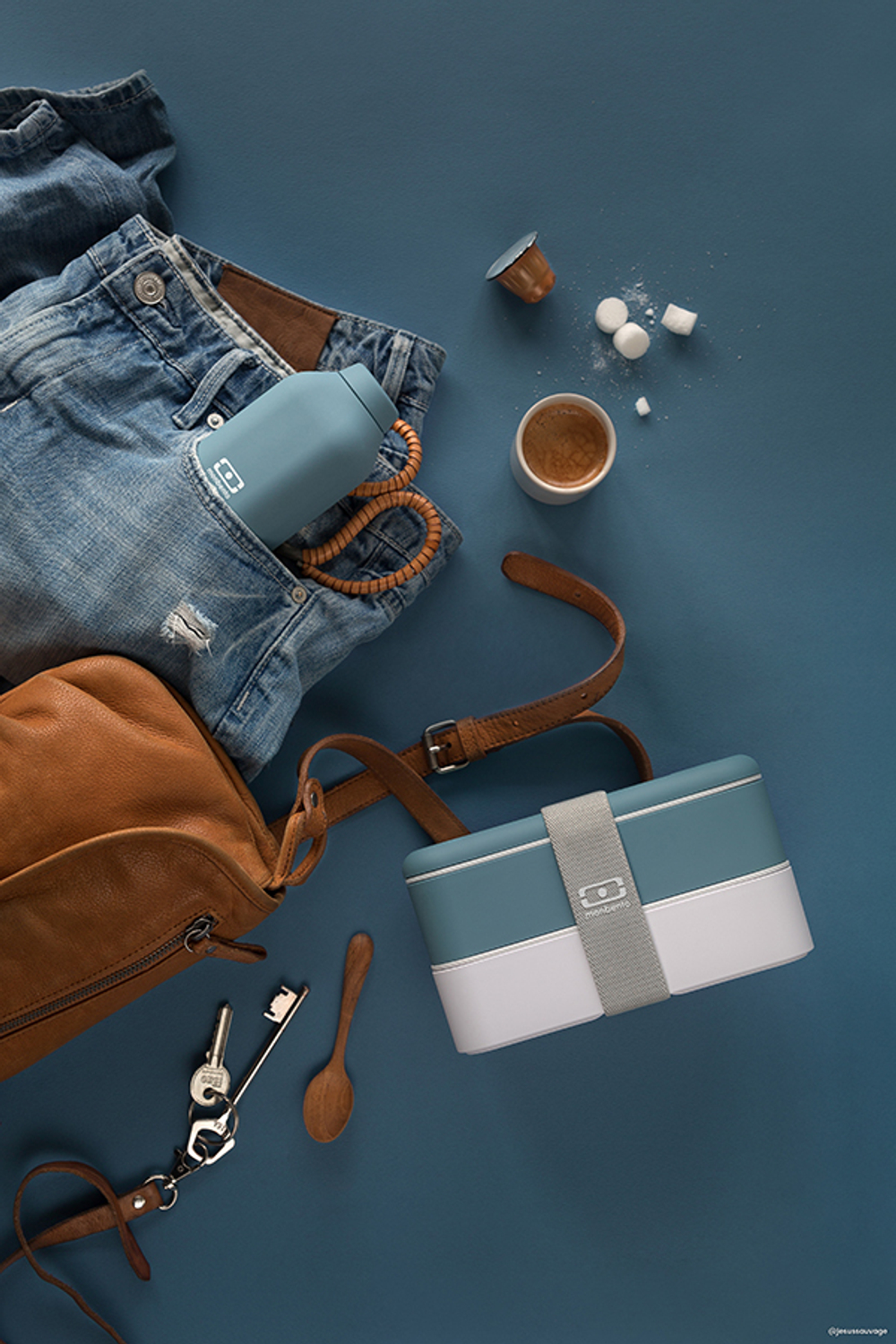 Ланч-бокс mb original, denim