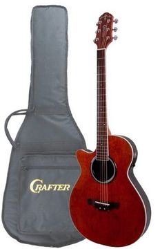 Гитара электроакустическая для левшей CRAFTER FX-550EQ L/AM  Чехол