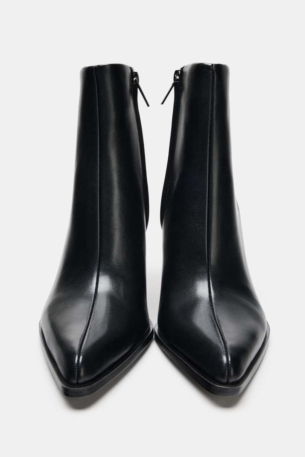 ZARA БОТИЛЬОНЫ В КОВБОЙСКОМ СТИЛЕ, ЧЕРНЫЙ