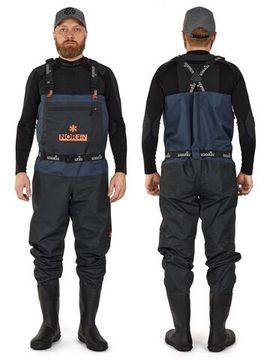 Полукомбинезон забродный Norfin PILOT BOOTFOOT р.41-S с сапогами резина