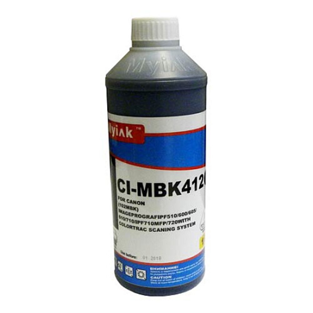 Чернила MyInk CI-MBK412 v.1 для CANON iPF5000/iPF9000/iPF8400/iPF9400 (1л, Pigment) matte black Чернила MyInk CI-MBK412 v.1 для CANON iPF5000/iPF9000/iPF8400/iPF9400 (1л, Pigment) matte black