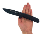 Карманный складной нож Т-34, AUS8 black matt titanium, 323-487401