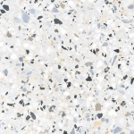 Керамогранит Alma Ceramica GFA57TRZ07L Terrazzo 57x57 белый лаппатированный под камень