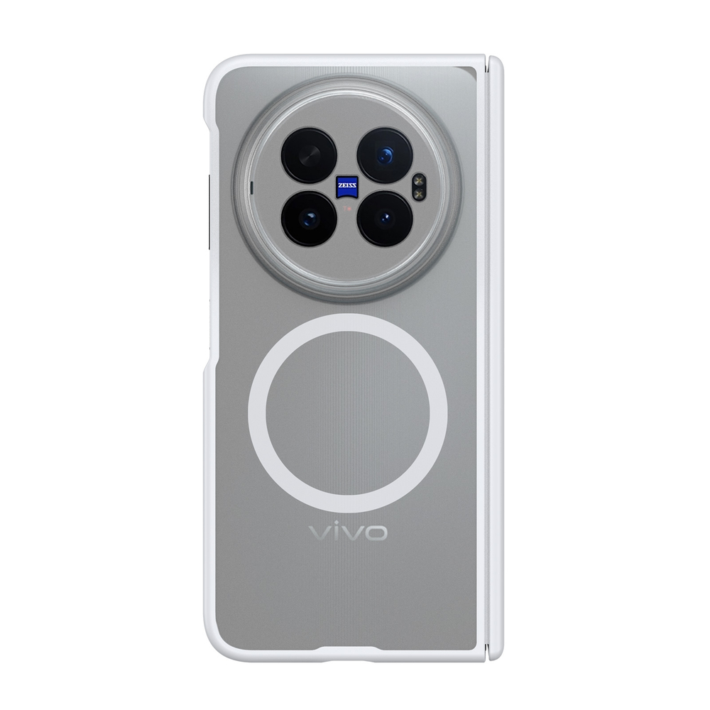 Усиленный чехол с белыми рамками и с MagSafe для vivo X Fold 6, серия Expn Series Magnetic от Dux Ducis