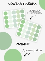Интерьерные наклейки кружочки на стену в детскую