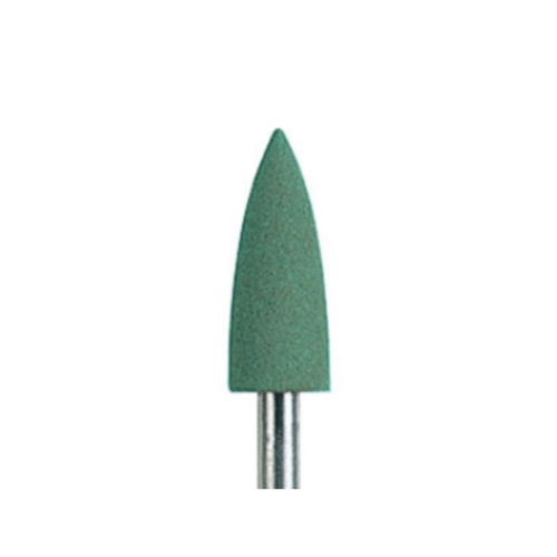 EDENTA 0679HP-6 Полир для пластмасс Exa Technique HP 104, d 5,5 м, цвет зеленый, форма пламя