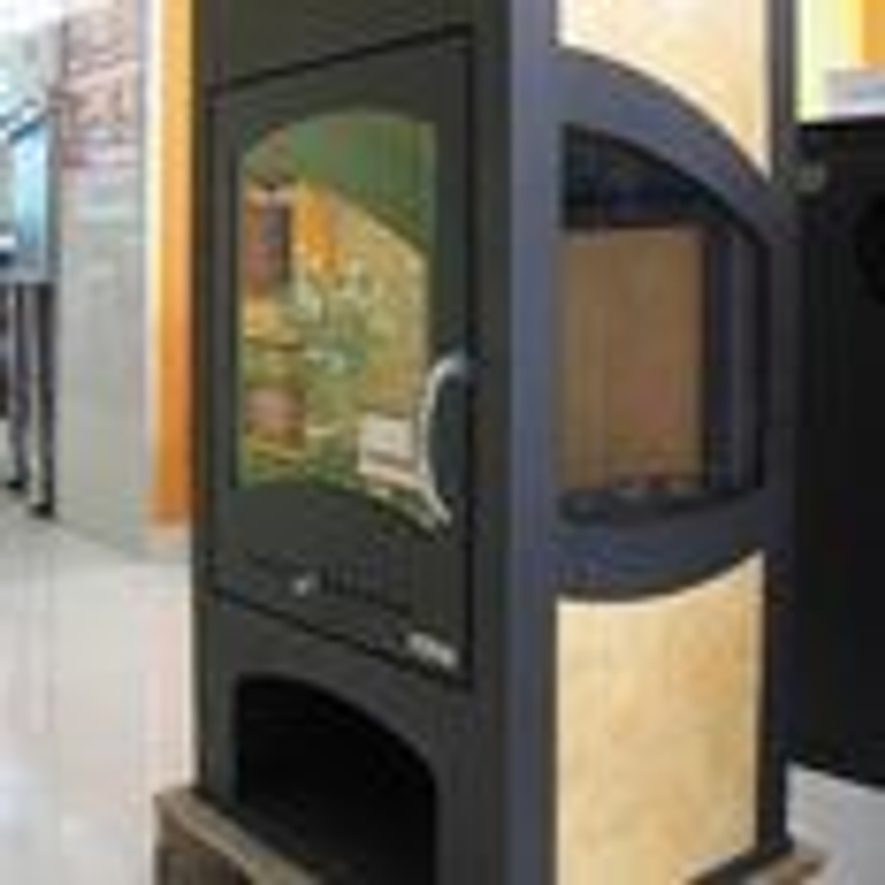 Печь-камин МЕТА Варта 3D с тремя стеклами
