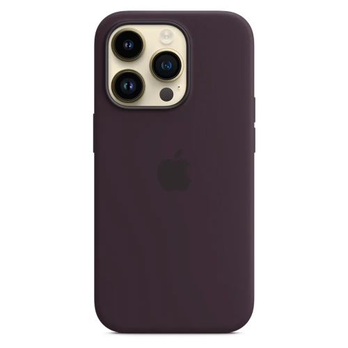 Силиконовый чехол с поддержкой MagSafe Apple Silicone Case для iPhone 14 Pro, Elderberry (Черничный)