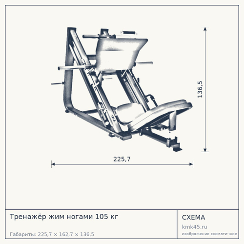 Тренажёр жим ногами 105 кг — от 237 000 ₽