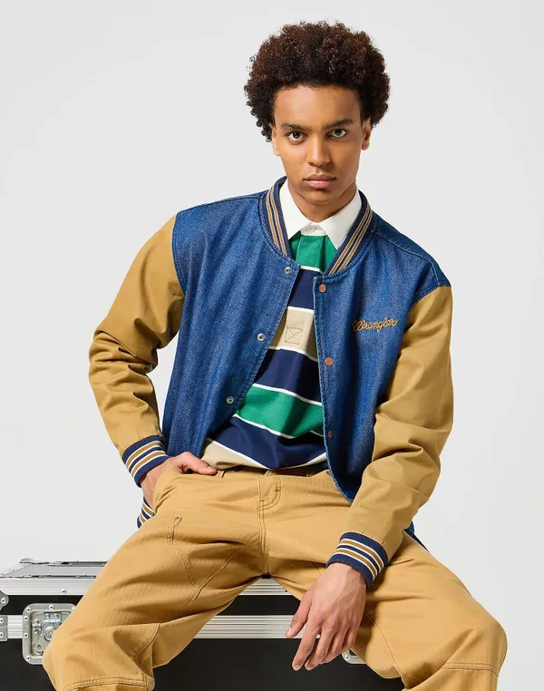 Куртка утепленная мужская WRANGLER VARSITY JACKET