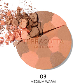 GUERLAIN Terracotta Light - Розово-светящий бронзирующий порошок, который можно наполнить оттенок 03 Medium Warm, 10 g