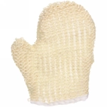 Мочалка-варежка для тела скрабирующая «Ultramarine - Пиллинг» мелкая вязка, цвет белый, 22*13см