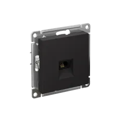 Розетка телефонная RJ11 Systeme Electric AtlasDesign Карбон ATN001081