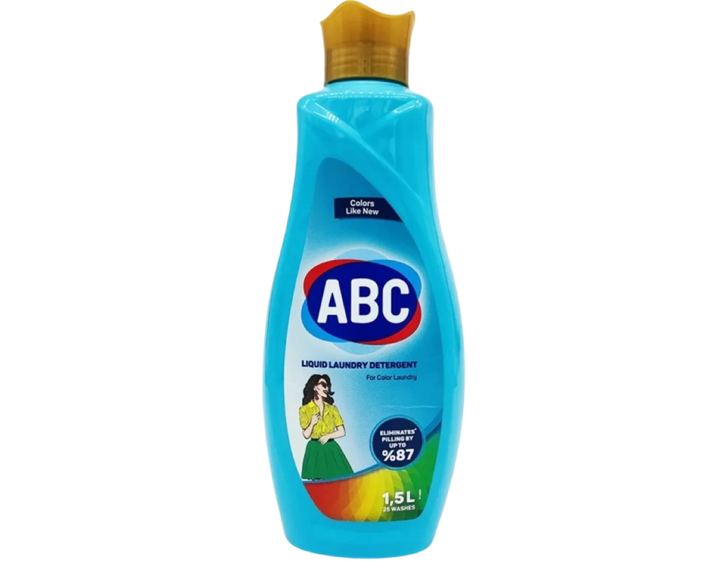 Порошок жидкий ABC Liquid Laundru голубой для Цветного 1,5л