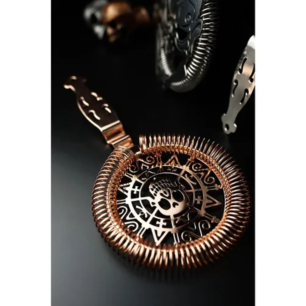 Стрейнер барный нерж. 19 см d 10,3 см медь Череп Luxury Skull B'Guys P.L.- Barbossa