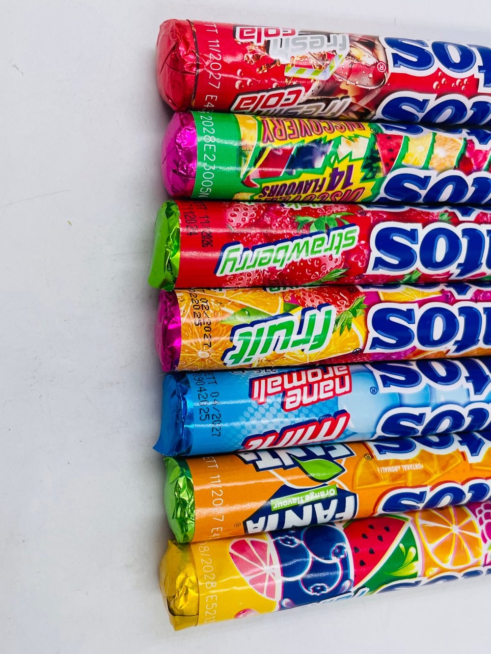 Жевательное драже Mentos 7 видов, ассорти вкусов, 7 шт. по 37,5 г