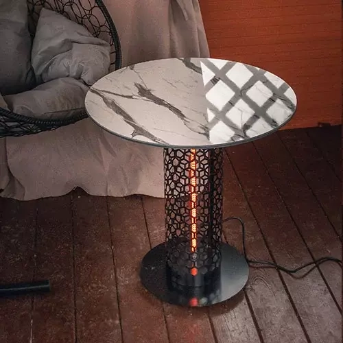 Стол с подогревом Hottable R1003 afyon marble