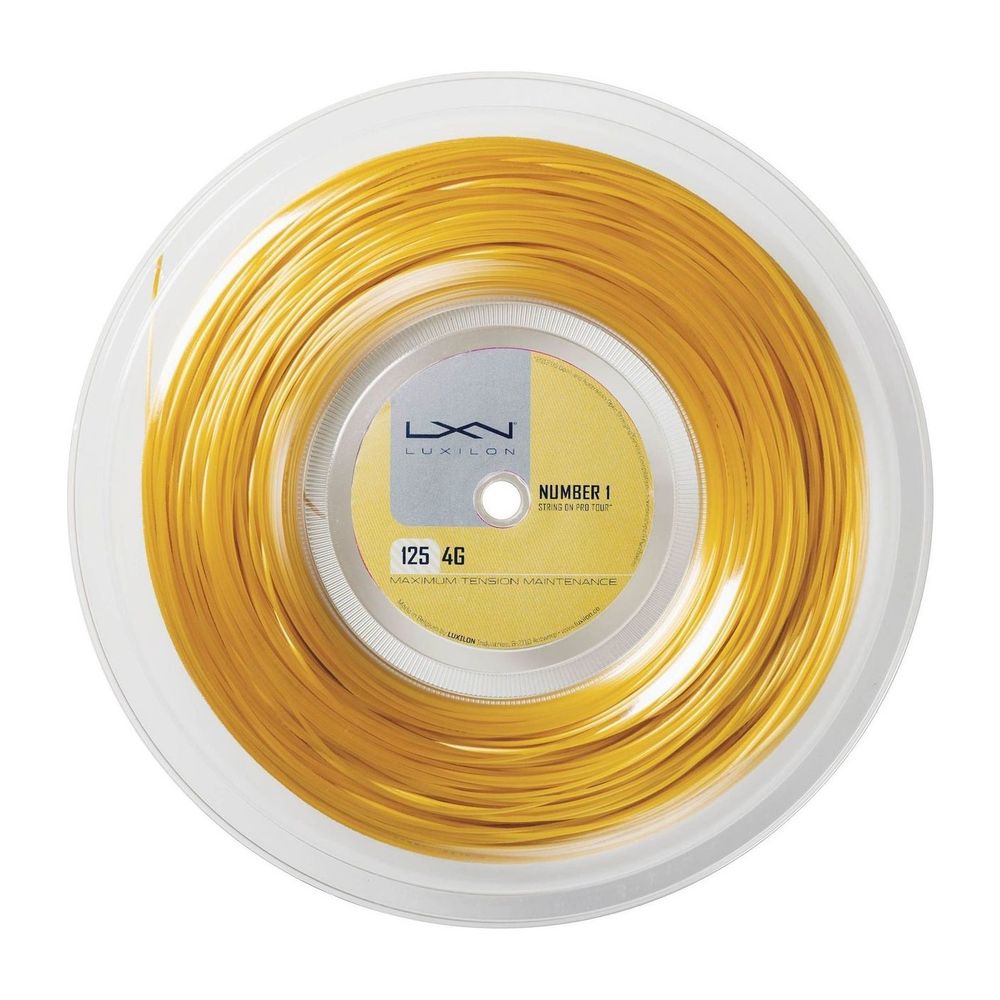 Струны для тенниса LUXILON 4G GOLD Бобины 200 м