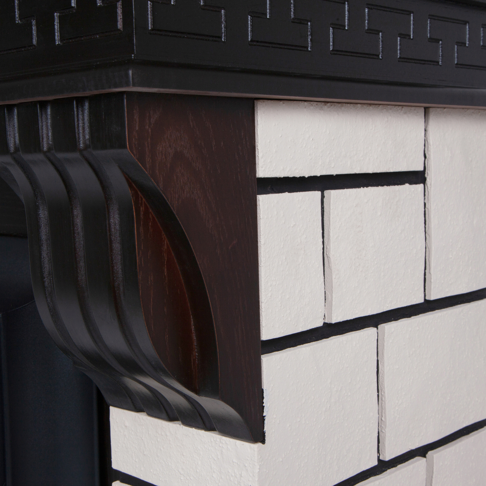Каминокомплект Real Flame Stone AO-297 с очагом Majestic Lux Black RC